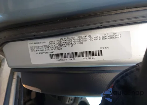 2006 Subaru Outback 2.5I from USA, damaged, VIN 4S4BP61C667334447